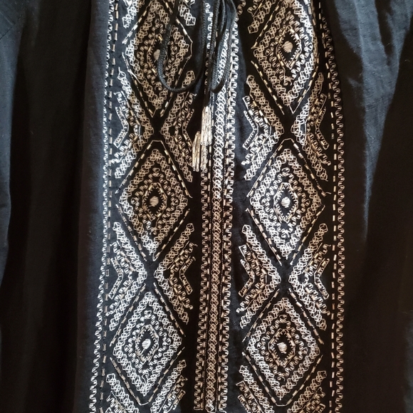 JM Collection black pheasant shirt - Picture 6 of 9